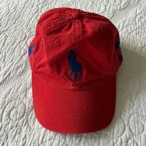 Polo Ralph Lauren Red & Blue Strapback Adjustable Dad Hat